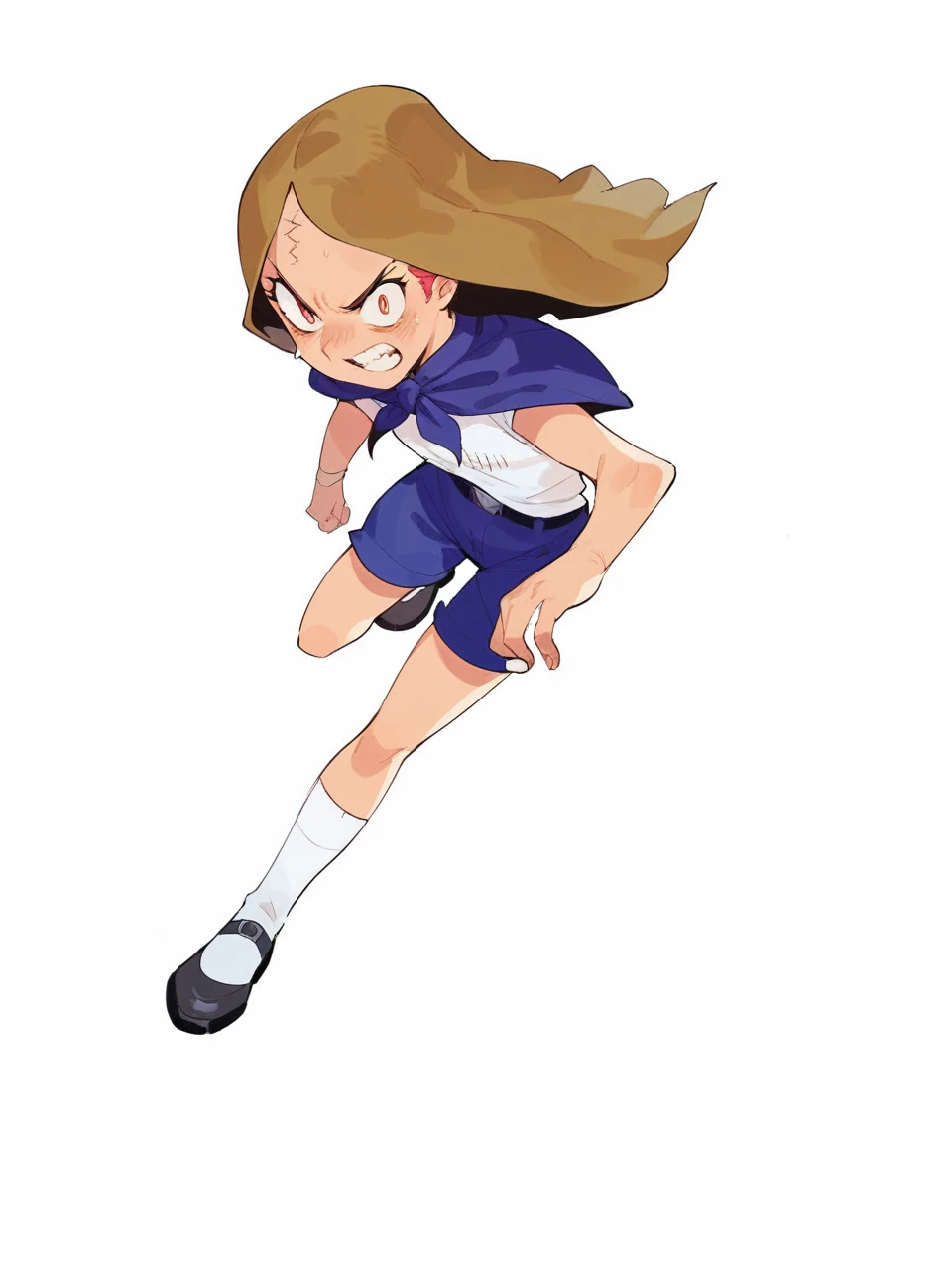 Witch girl in combat