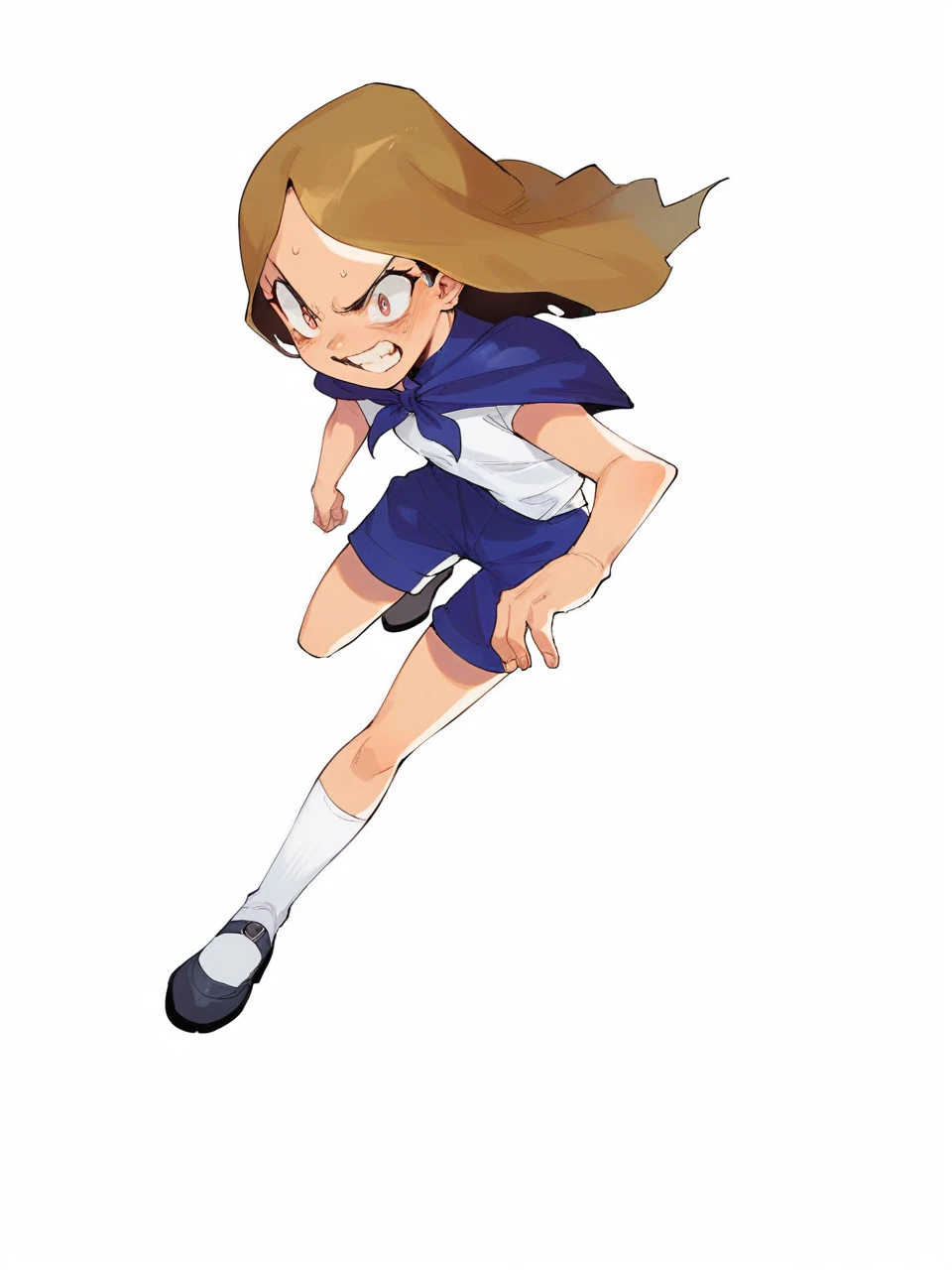 Witch girl in combat