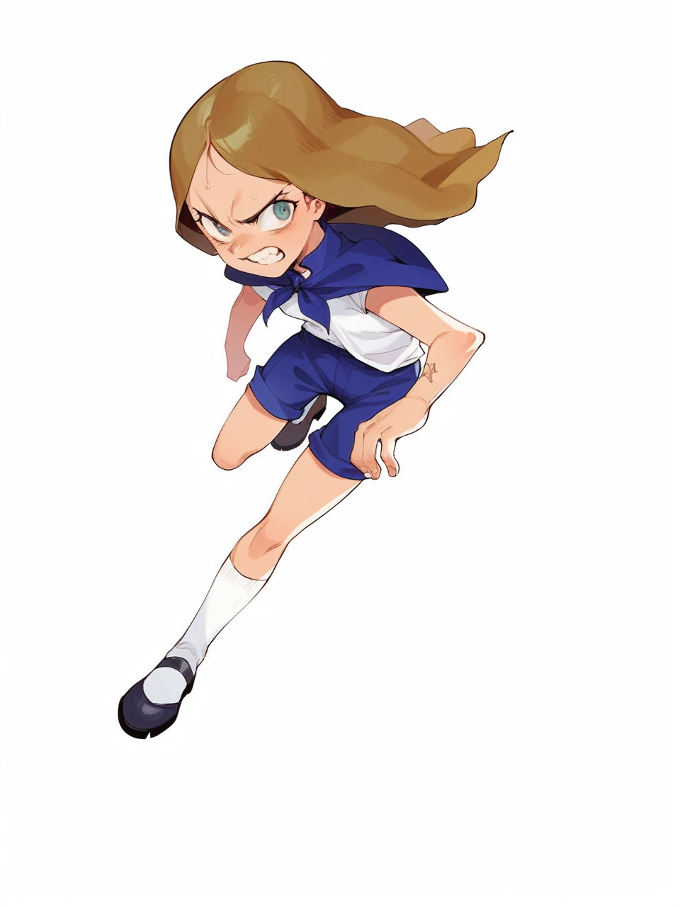 Witch girl in combat 

