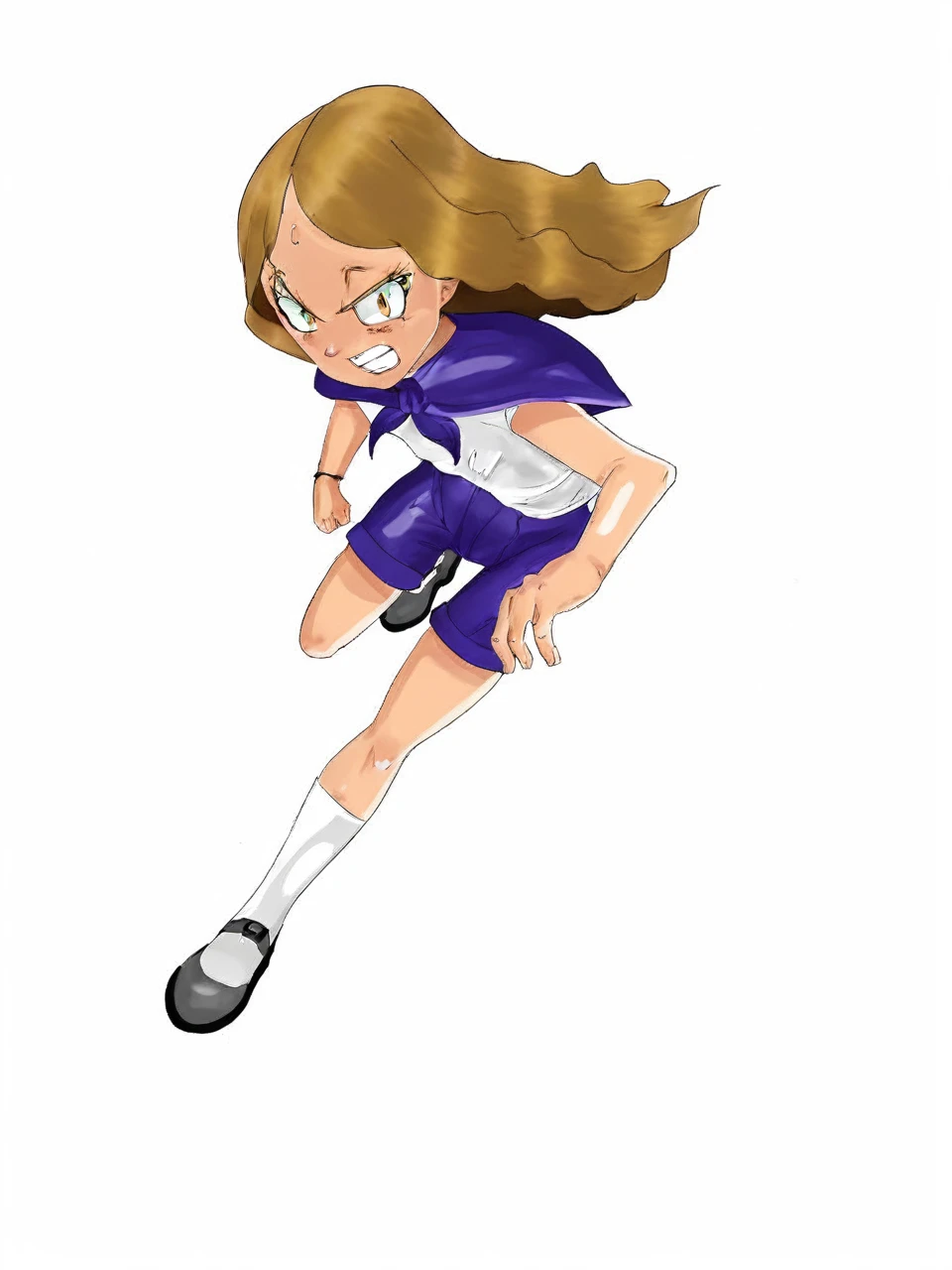 Witch girl in combat 
