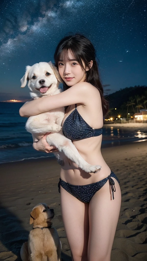 ＡＩgravure、Prompto hugs a dog、Constellations can be seen on the beach、Real Beauty.４People Girls、starry sky zoo、Rainbow print bikini