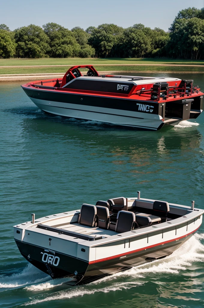 Transformer Truck_boat_Cart Combination of three transports Creative robot A machine 
