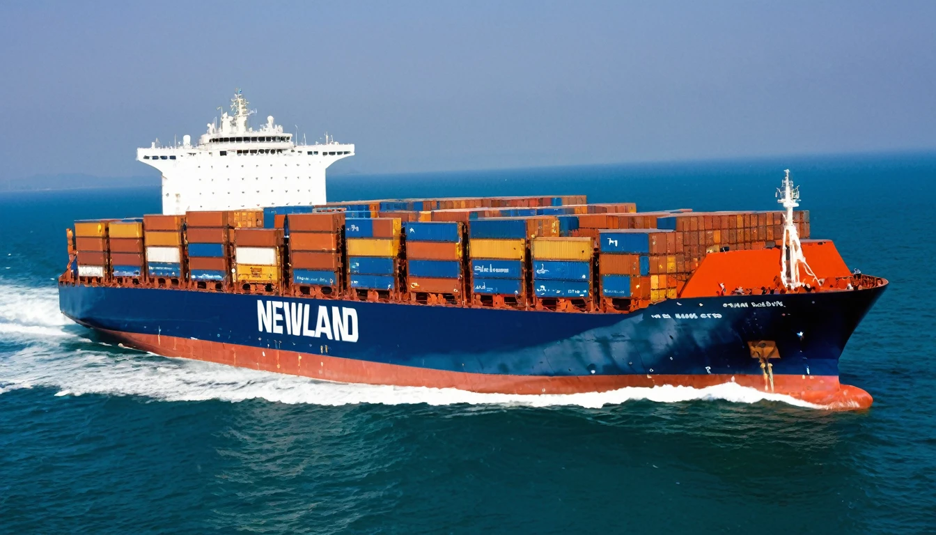 Newland New York II
Manufacture: 2001
Type: Freighter
Main Function: Transport of general cargo.

Design

Exterior:

Style: Follows the design pattern of Canadian merchant ships.
Body: Resistant construction adapted to varied sea conditions.
Color: Newland standard, with the name New York II highlighted for easy identification.
Load Capacity: Suitable for transporting various loads, including containers and loose cargo.
Inside:

Accommodations: Comfortable and functional, designed for the crew during long crossings.
Loading Facilities: Equipped with modern technology for efficient loading and unloading management.
Performance:

Propulsion: Efficient diesel engine, offering balance between power and fuel consumption.
Speed: Moderate, ideal for long-distance travel and operational efficiency.
Autonomy: Long, allowing transoceanic travel with sufficient autonomy for complex itineraries.
Context and Use: The Newland New York II is a representative example of Marine Marchande's merchant fleet freighters, contributing to the safe and efficient transport of cargo around the world. Its reliable operation and diverse load capacity are essential to the success of the company's business operations.
