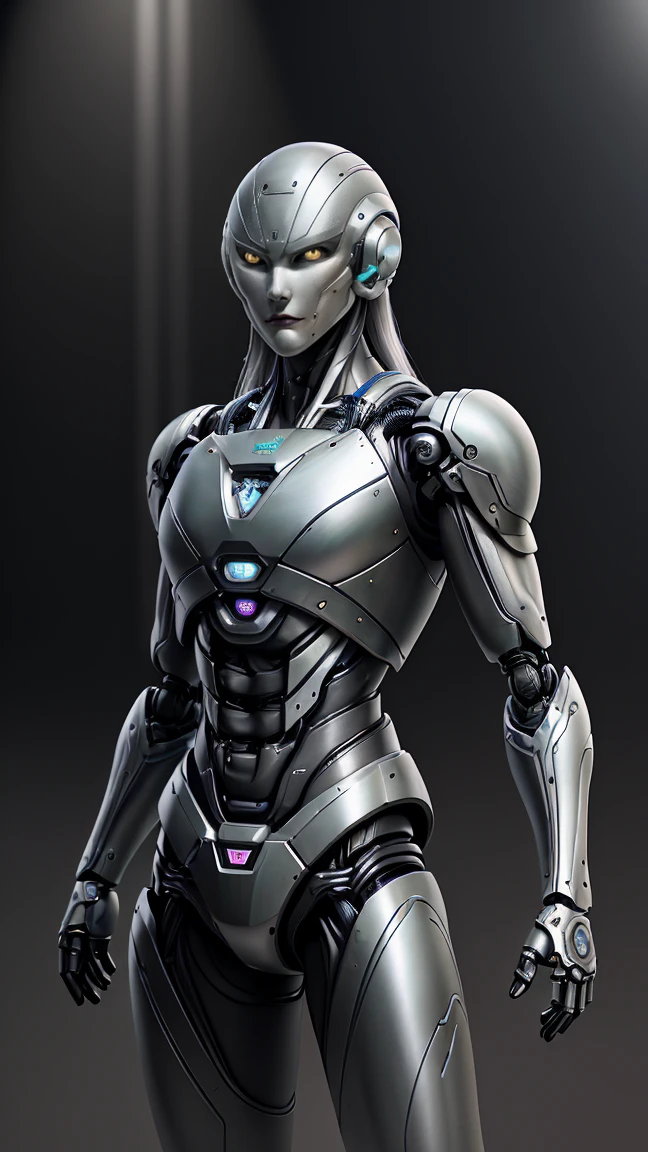Very detailed美しいセラミックシルエットの女性robotの顔、Watching the audience、robot、robot部品、150 mm、Beautiful studio soft light、Rim Light、Vivid details、Gorgeous cyberpunk、race、Surreal、anatomy、Facial muscles、Cable Wire、Microchip、elegant、Beautiful background、Octane Rendering、HR Giger Style、8K、Highest quality、masterpiece、An illustration、Very delicate and beautiful、Very detailed、CG、Unite、 Desktop Wallpapers , (Fidelity, Fidelity:1.37), wonderful, Fine details, masterpiece, Highest quality, Official Art, Very detailedCG Unity 8Kの壁紙, Absurd, 信じられないほどAbsurd, robot, Silver Helmet, Cowboy Shot、