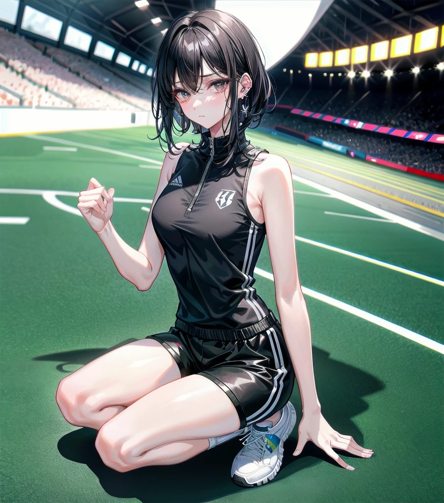 pussy juice steam track and field club nipples showing embarrassed black hair small breasts pussy