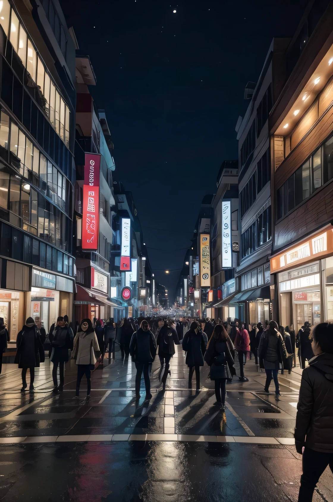busy street in a smart city