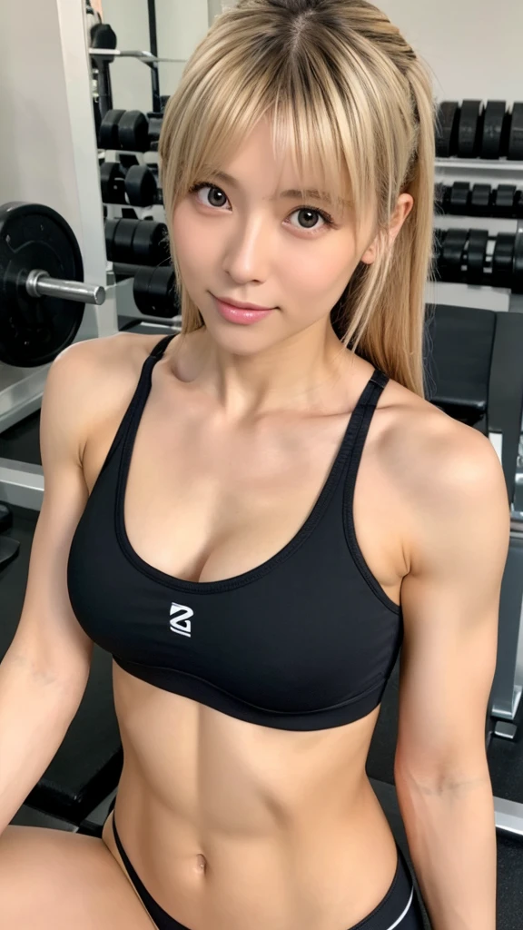 Japanese women、25age、Blonde、Very cute face、Gritting your teeth、Big Breasts、Surreal、Real、Bench Press、slim、Sports Bra、
Perfect lighting、High resolution、Muscle training、Muscle training中、training、front、8K-photo、Portrait、barbell、whole body、detailed、筋力training、
Bright eyes with sharp details(Looking into the camera)、whole body、Single women、Large Breasts、