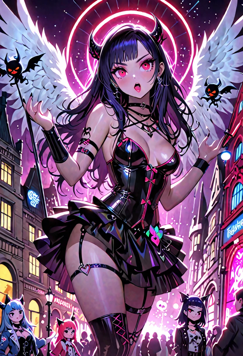 Chiaroscuro Created by
Tove Jansson, dream very beautiful & sexy finnish woman , hyperdetailed, punky brewster pin-up aesthetics, ultra fine, red eye stunning details, best visual appeal, Komi, fantastical creature folklore influences, neon disco, Rijksmuseum quality, Nightwish symphonic metal band rockstar