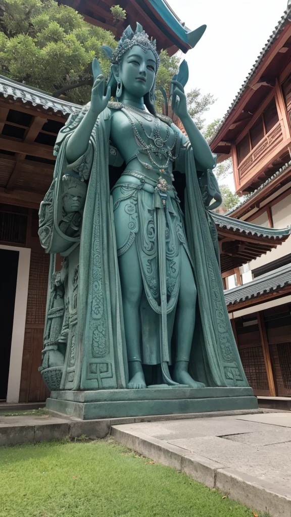 5 Moyai statues