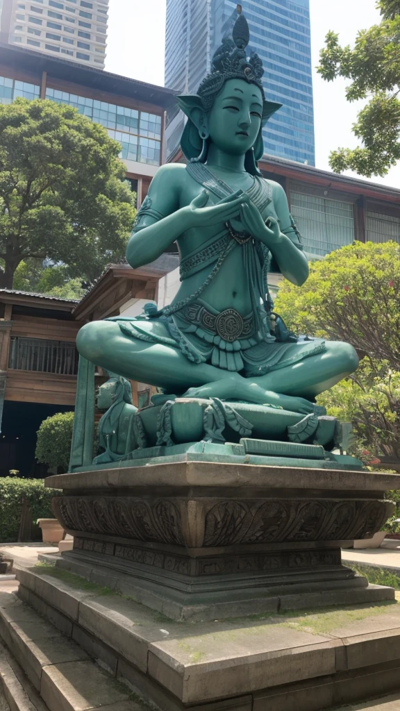 5 Moyai statues
