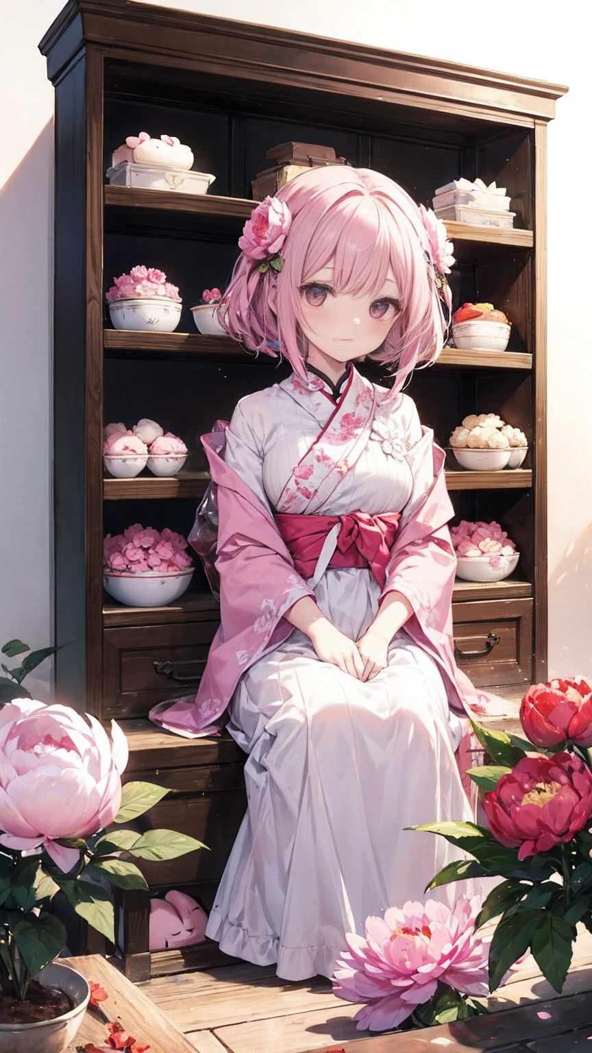 Peony mochi from the shelf