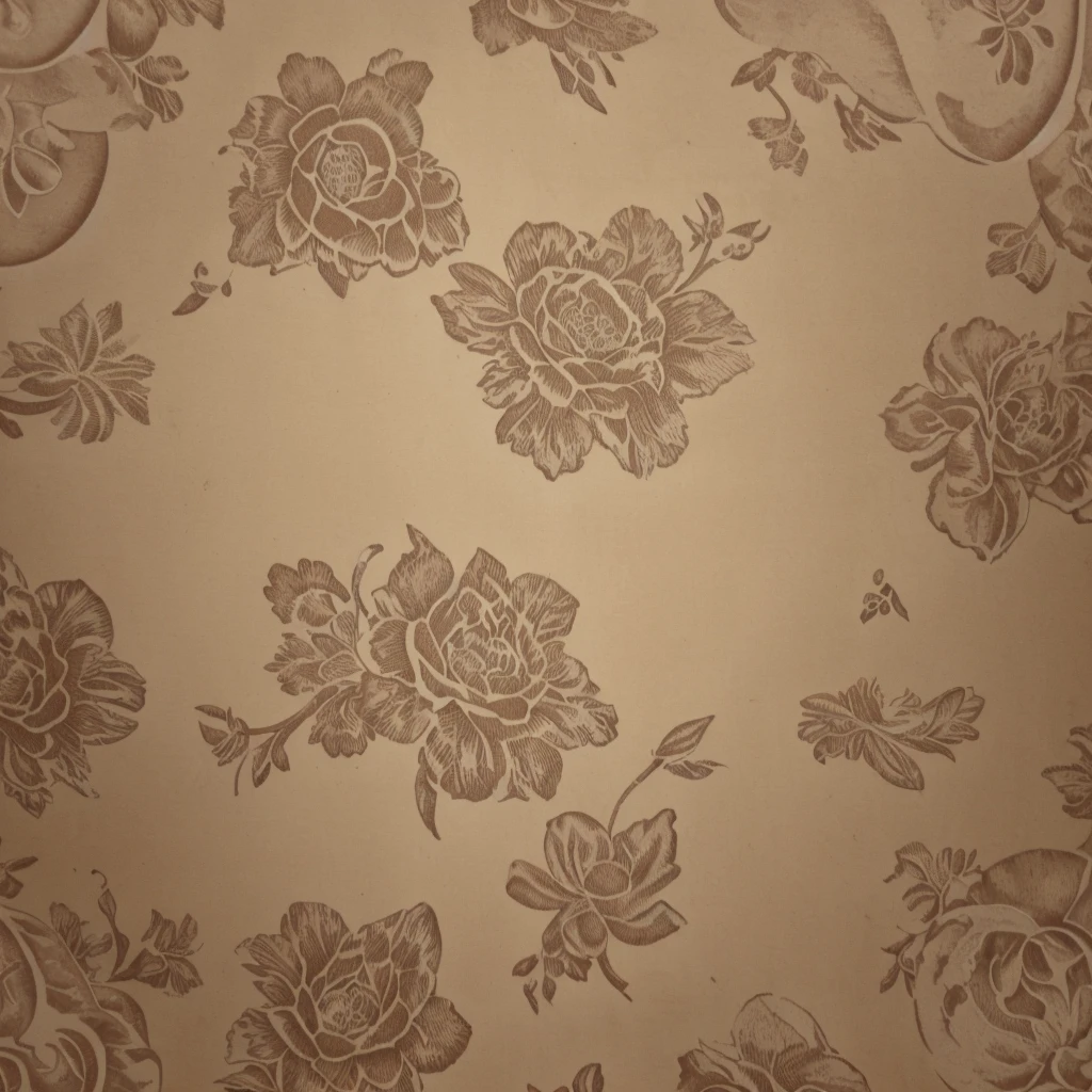 Vintage Floral Pattern with Sepia Tones
