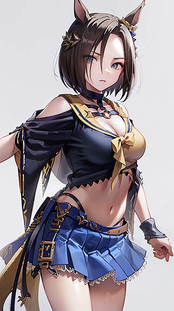 (((masterpiece))),(((High resolution)))、(((perfect face)))、(((Air Groove)))、, (((mini skirt))), Plump, top quality eyes, detailed texture, look at the camera, big tits, ((high resolution face))