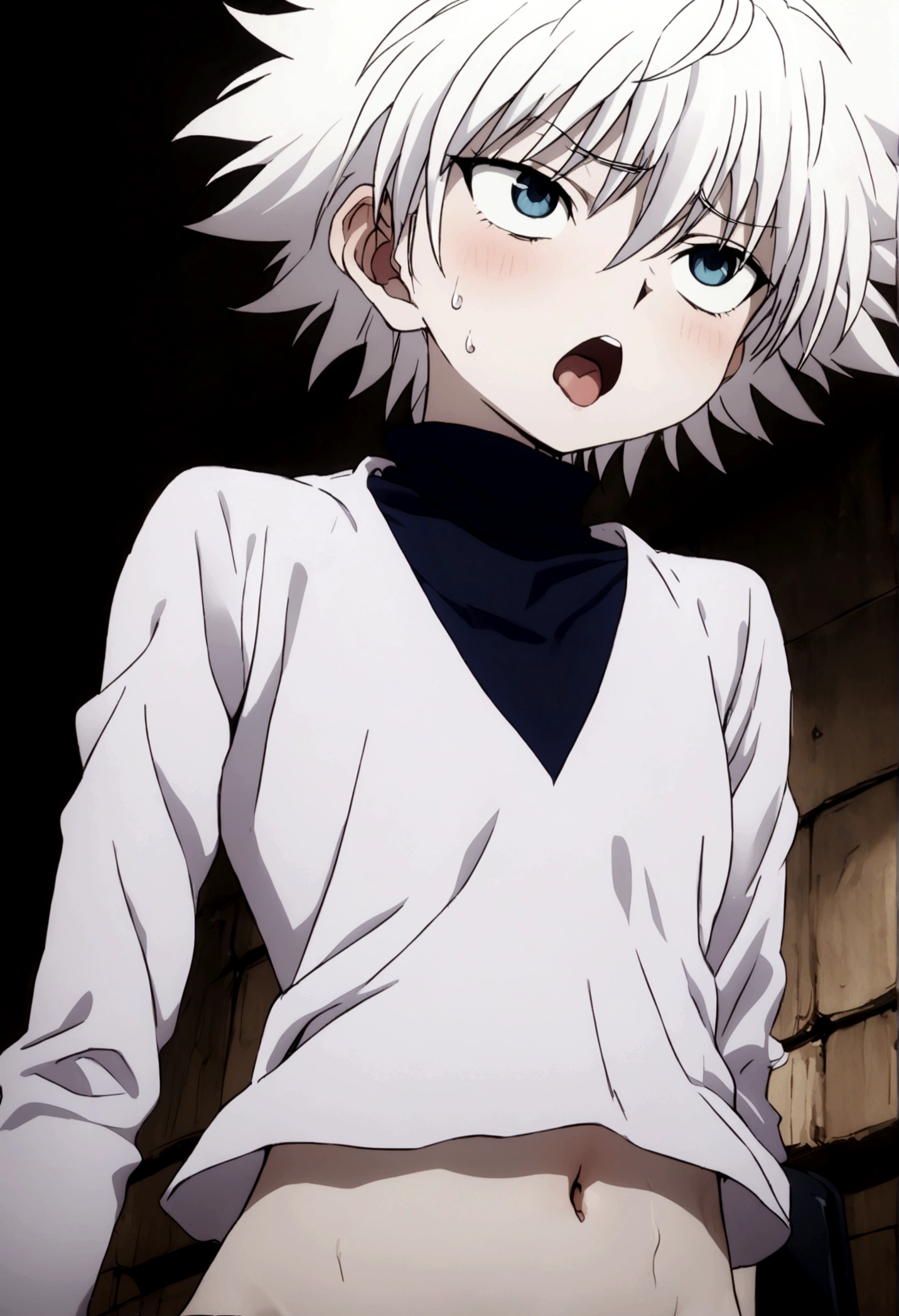 killua ahegao navel