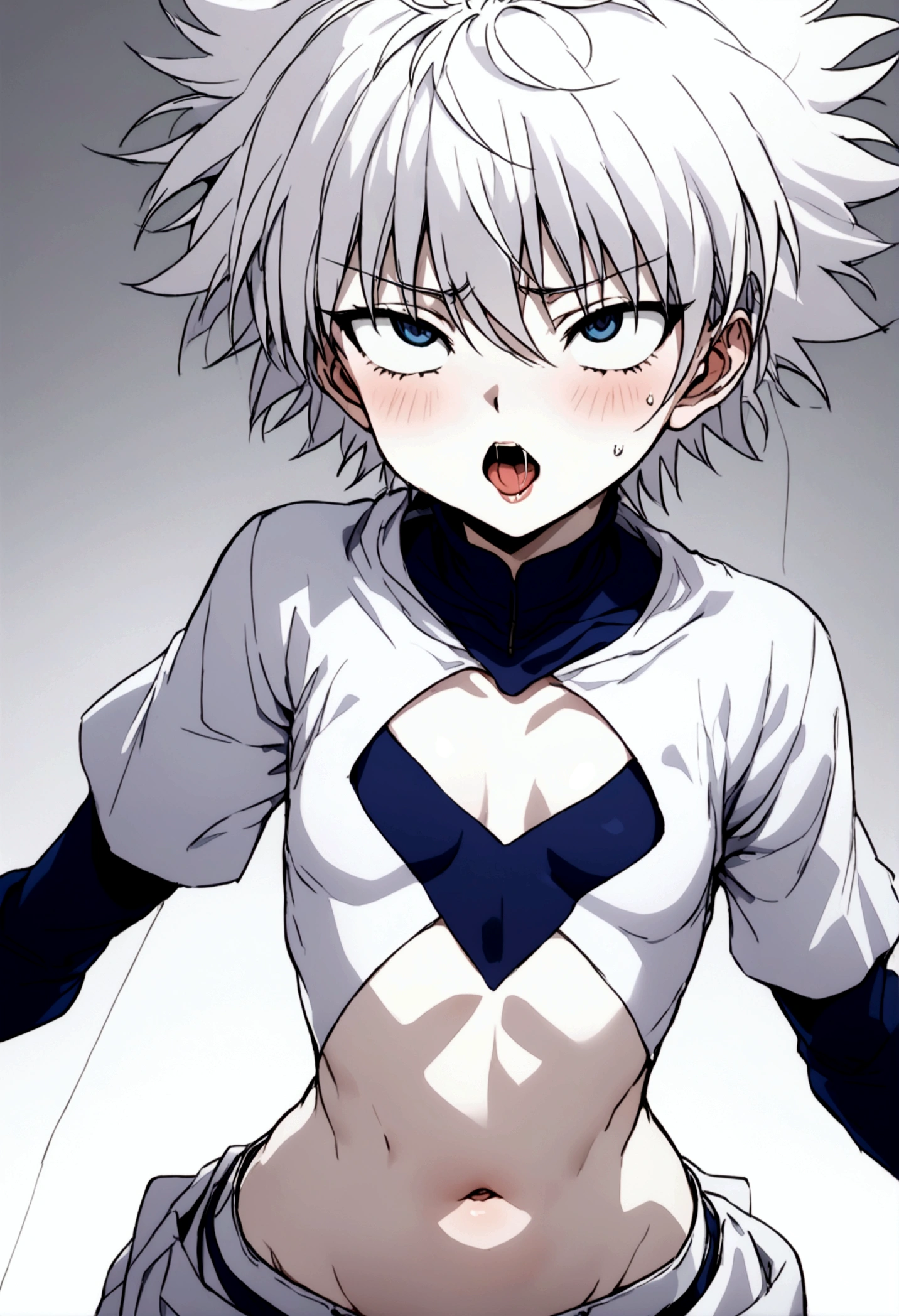 killua ahegao navel