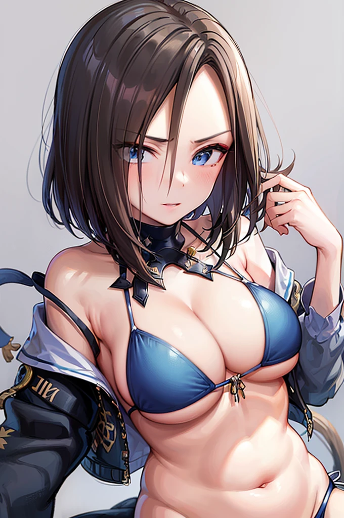 (((masterpiece))),(((High resolution)))、(((perfect face)))、(((Air Groove))), ((bikini)), ((top quality eyes)), ((high resolution face)), detailed face, (detailed texture), (plump), (big tits)