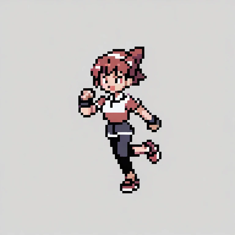 ((56x56 sprite)), ((56x56 trainer sprite pixelart)),masterpiece, best quality, 1girl, gen2, pokeball, fullbody,