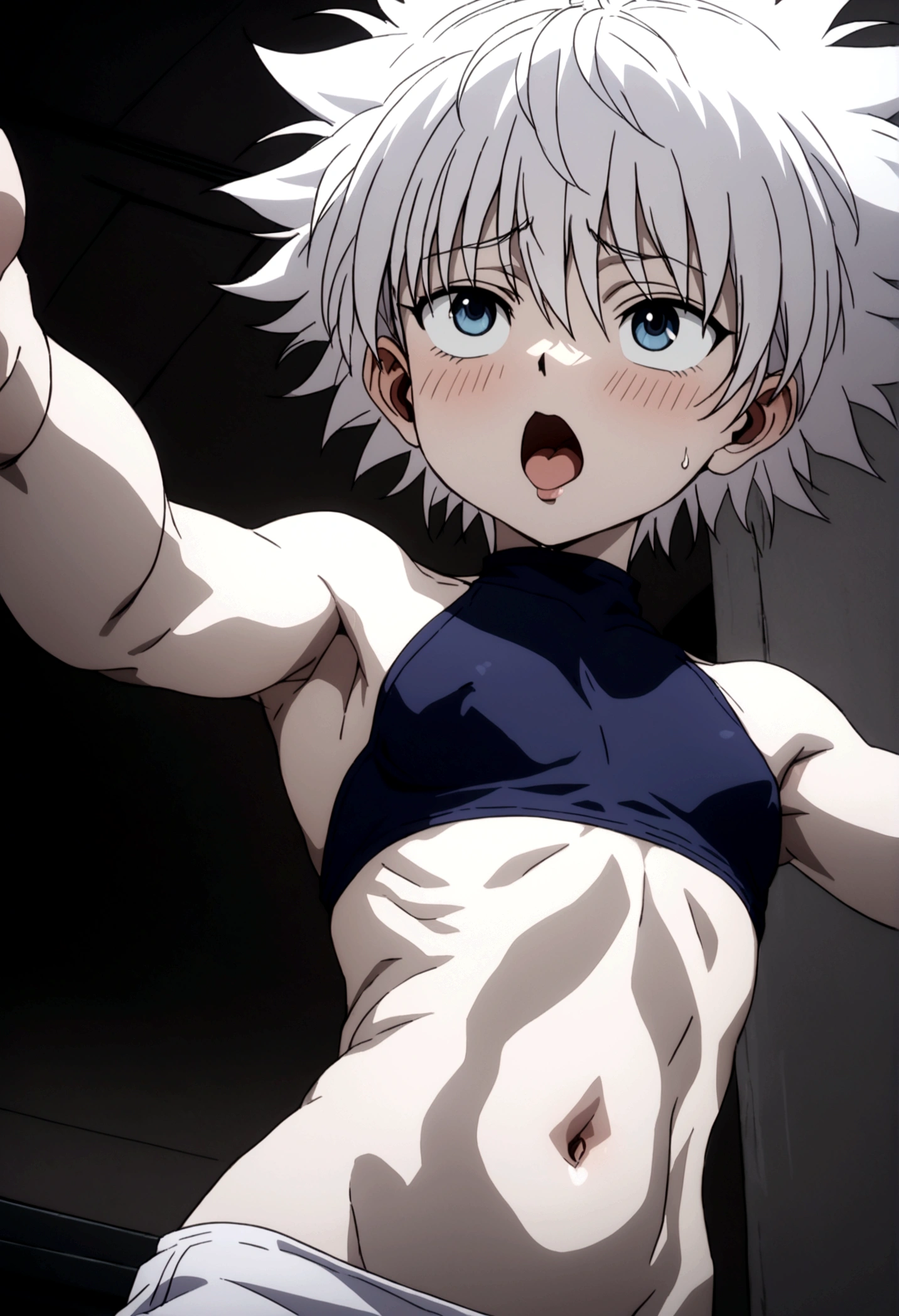 killua ahegao navel