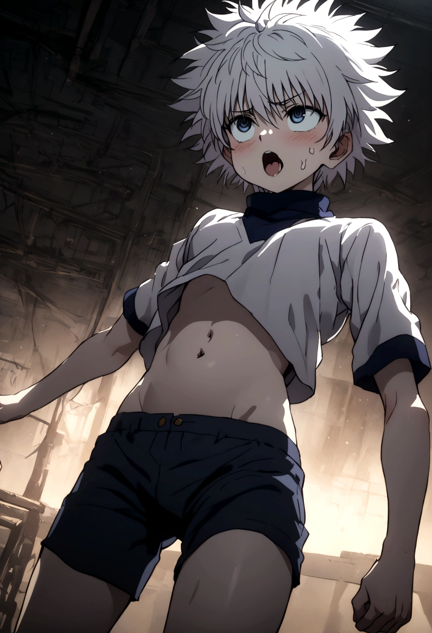 killua ahegao navel