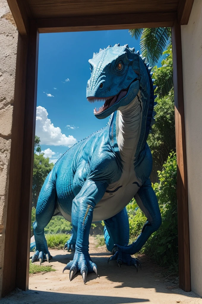  jurassic world blue pintura