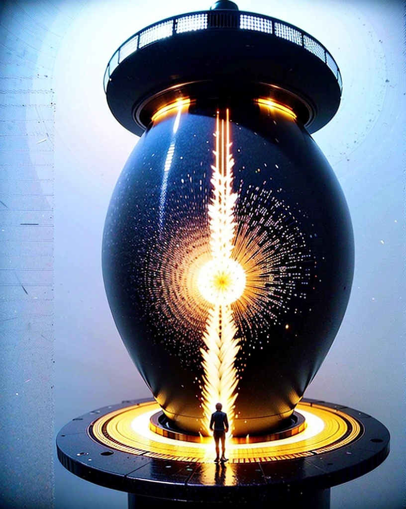 Create a 3D model of a sleek, futuristic spaceship and a mini rocket with a conical nose, side door, and four retractable landing legs. The model should be set on Mars at night, showcasing the spaceship's metallic textures and the rocky, reddish Martian terrain under a star-filled sky, with ambient lighting to emphasize details and create a mysterious atmosphere. Three astronauts should be depicted descending from the spaceship.