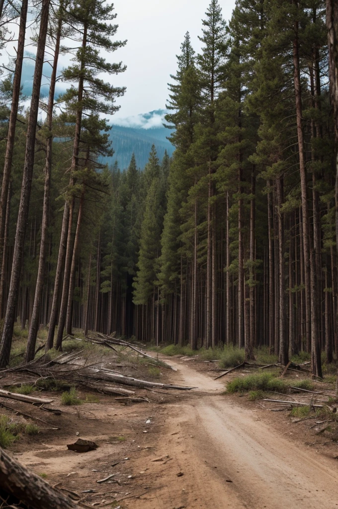 A desolate natural forest 