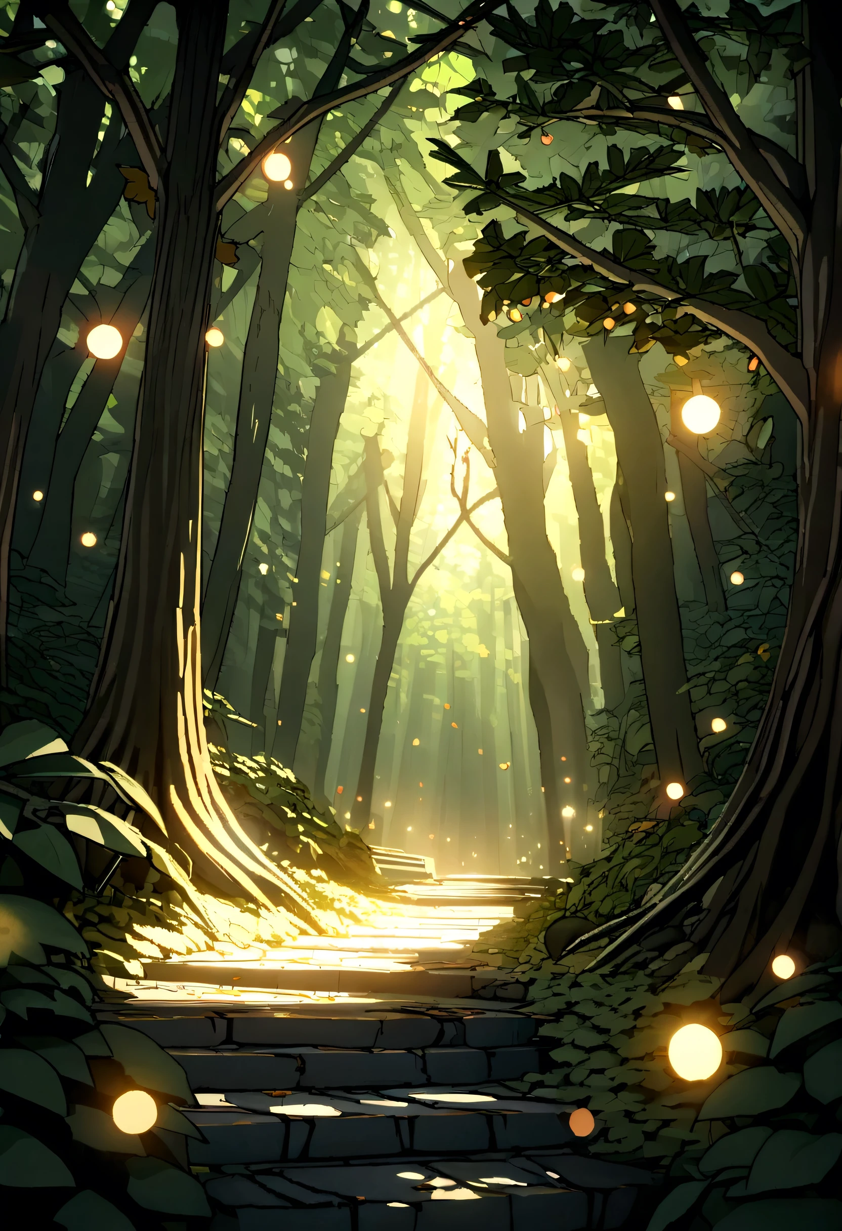 masterpiece, Highest quality, (Very detailed CG Unity 8K wallpaper), (Highest quality), (Best illustrations), (Best Shadow), forest theme with Natural elements. Beautiful and mysterious forest、Tall tree々, Quiet Stream, It is surrounded by delicate foliage and sparkling particle effects with fireflies.,, (Natural elements), (Clear Stream), (leaf), (branch), ( fire Fly), (delicate leaf), (shine), (Particle Effects). , Isometric 3D, Octane Rendering, Ray Tracing, Very detailed