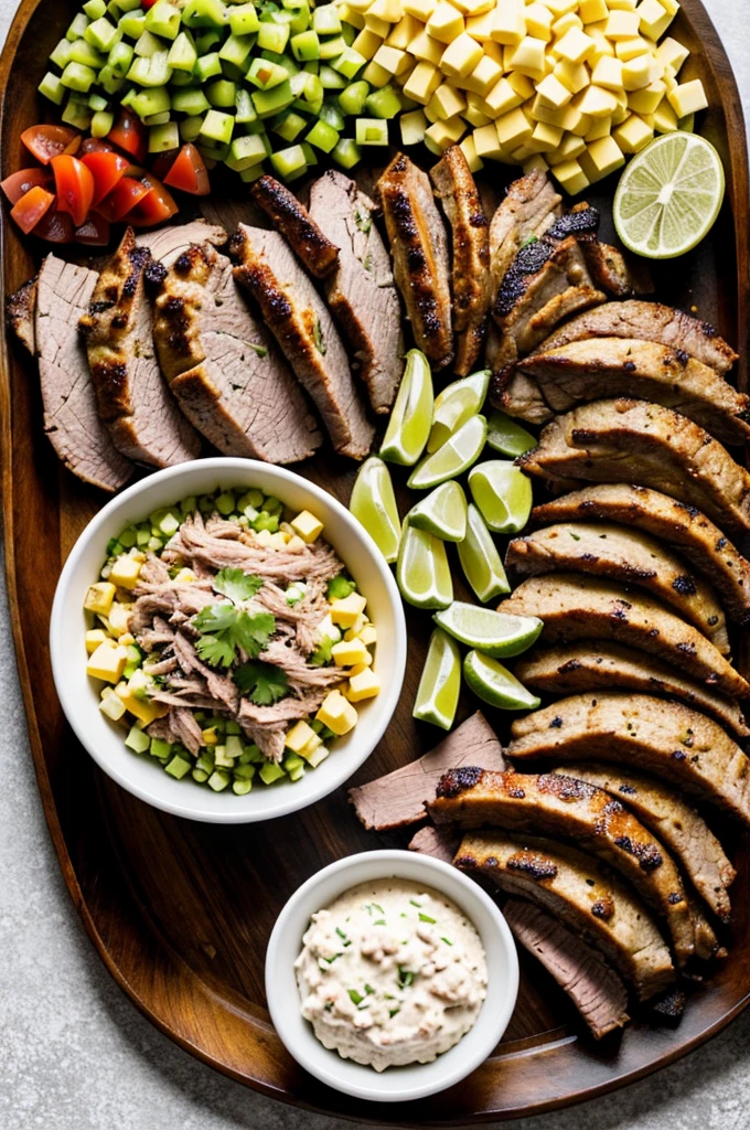 Create a carnitas platter