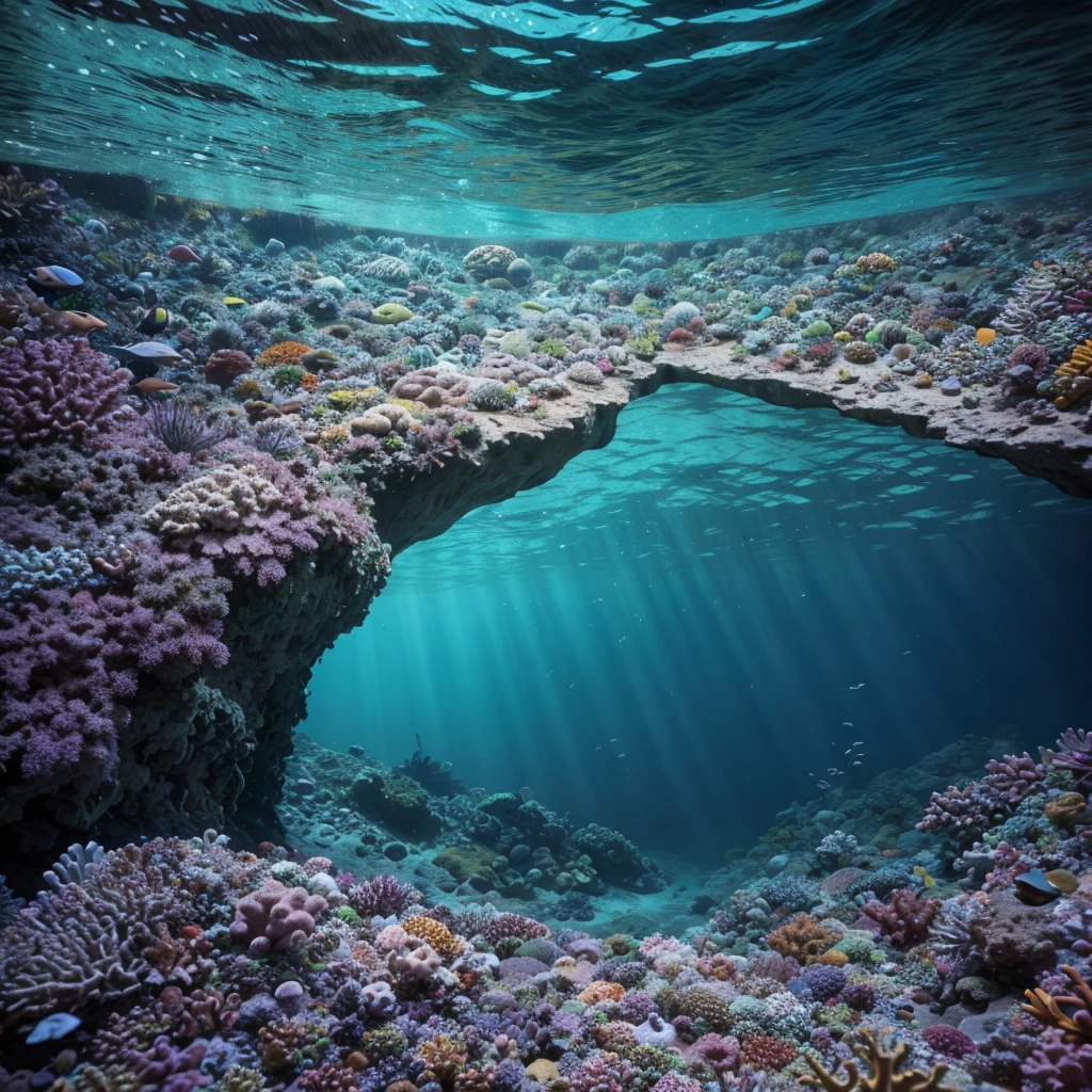 Colorful seabed