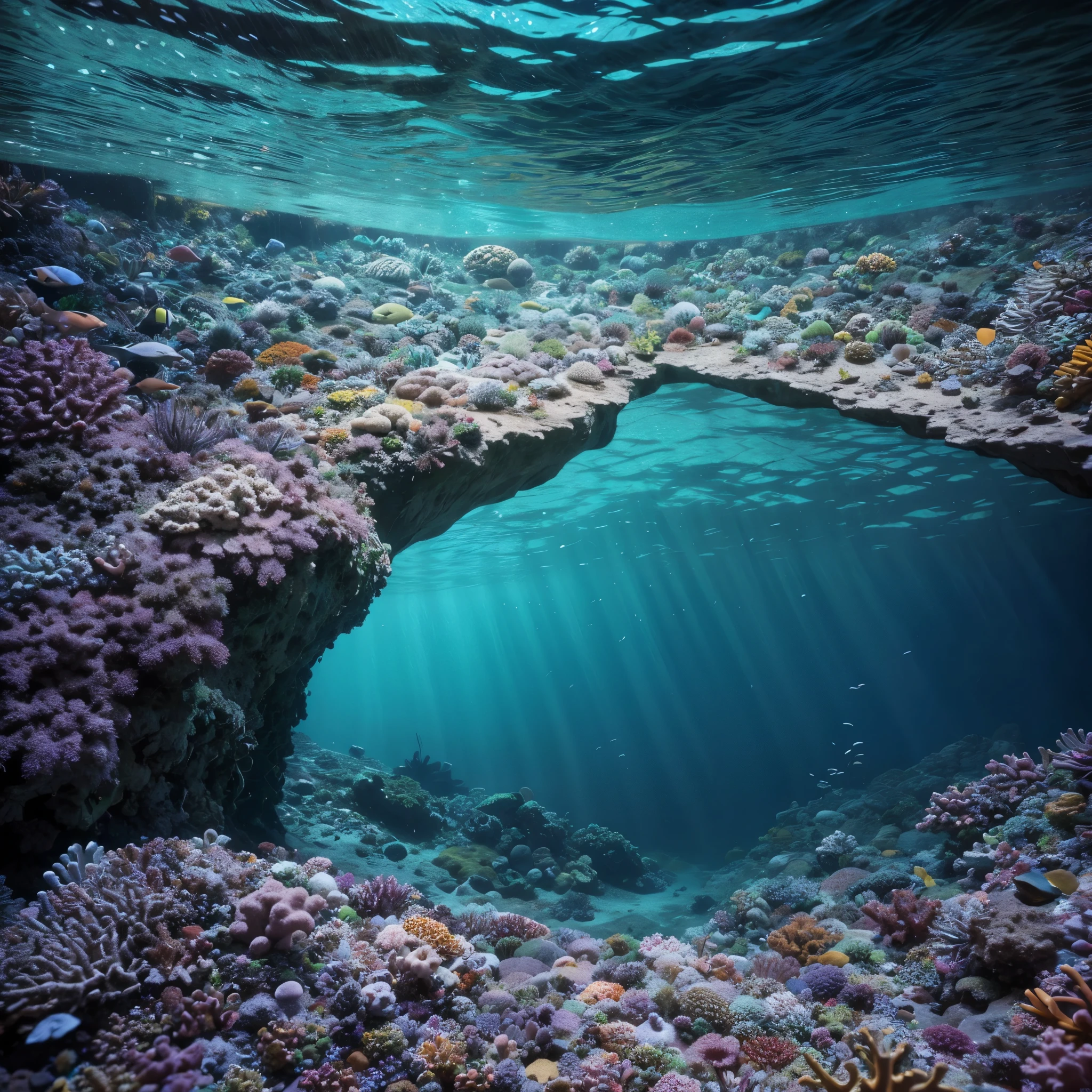 Colorful seabed