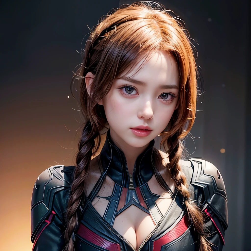 NSFW, 8k, High-level, absurd, masterpiece, best quality, primitive, very detailed CG, very detailed wallpaper, perfect lighting, Extremely detailed (((The personifying " Black Widow " as a  Girl))), MysticSight, Tyndall effect, Tyndall scattering, Studio gray background with (many Dazzling RainbowColor particles BokeH:1.28), (RoundlyButts, ThighGap), (Exposed:0.4), (Assfocus with looking ahead), BREAK (NOGIZAKA face variations) Extremely Detailed very KAWAII face variations, perfect anatomy, Childish, captivating gaze, elaborate detailed Eyes with (sparkling highlights:1.28), long eyelashes、Glossy RED Lips with beautiful details, Coquettish tongue, Rosy cheeks, Radiant PearlSkin with clear transparency . { (Dynamic LifeLike expressions:1.4) | :d) }, (large eyes:-1) .