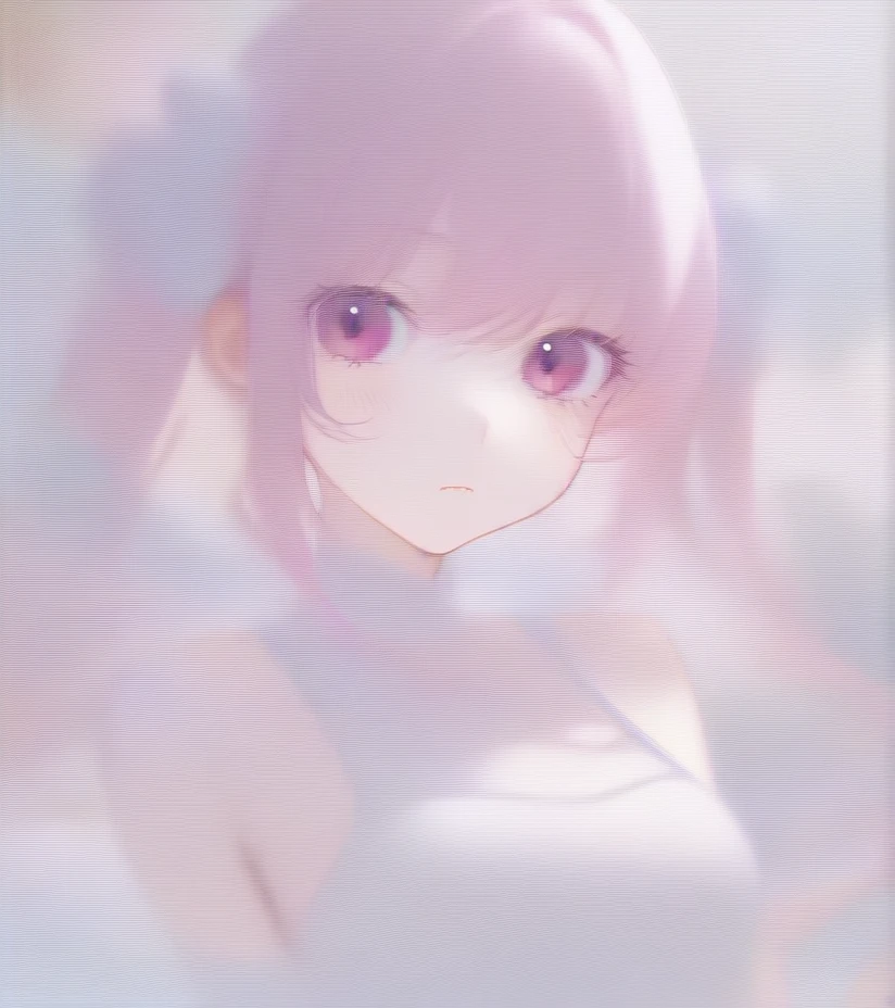 ((top-quality)), ((​masterpiece)), ((ultra-detailliert)), (extremely delicate and beautiful), (clear), Create an anime image of a girl with pink hair and pink eyes. Her hair is long and slightly wavy, with a few strands falling over her face. She is in a modern swimming pool, with clear blue water reflecting the sunlight. She is wearing a stylish, light blue swimsuit that complements her hair and eye color. The girl is standing waist-deep in the water, with her hair wet and clinging to her shoulders. She has a playful and cheerful expression, with a slight blush on her cheeks, as she splashes water with one hand. The background features a bright and sunny day, with a few fluffy clouds in the sky and some green plants around the pool area. The overall mood is fun and refreshing, capturing a lively summer day.