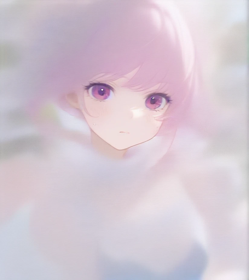 ((top-quality)), ((​masterpiece)), ((ultra-detailliert)), (extremely delicate and beautiful), (clear), Create an anime image of a girl with pink hair and pink eyes. Her hair is long and slightly wavy, with a few strands falling over her face. She is in a modern swimming pool, with clear blue water reflecting the sunlight. She is wearing a stylish, light blue swimsuit that complements her hair and eye color. The girl is standing waist-deep in the water, with her hair wet and clinging to her shoulders. She has a playful and cheerful expression, with a slight blush on her cheeks, as she splashes water with one hand. The background features a bright and sunny day, with a few fluffy clouds in the sky and some green plants around the pool area. The overall mood is fun and refreshing, capturing a lively summer day.