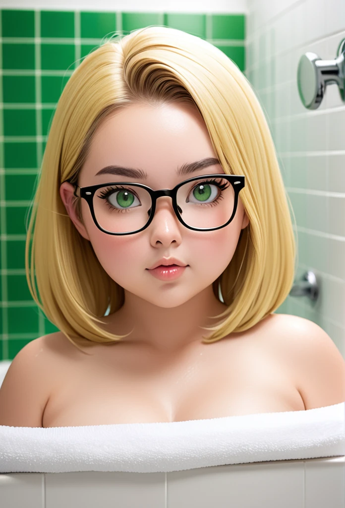 beautiful women,detailed face,chubby,happy smile,wet,tongue out,wet look (best quality:1.2),extremely detailed,(photorealistic:1.37),chubby cheeks,vivid colors,studio lighting,sharp focus,glasses,nude body,naked body, pussy,spread legs, small breasts, bukkake on face, sperm on cheeks, ride on dick