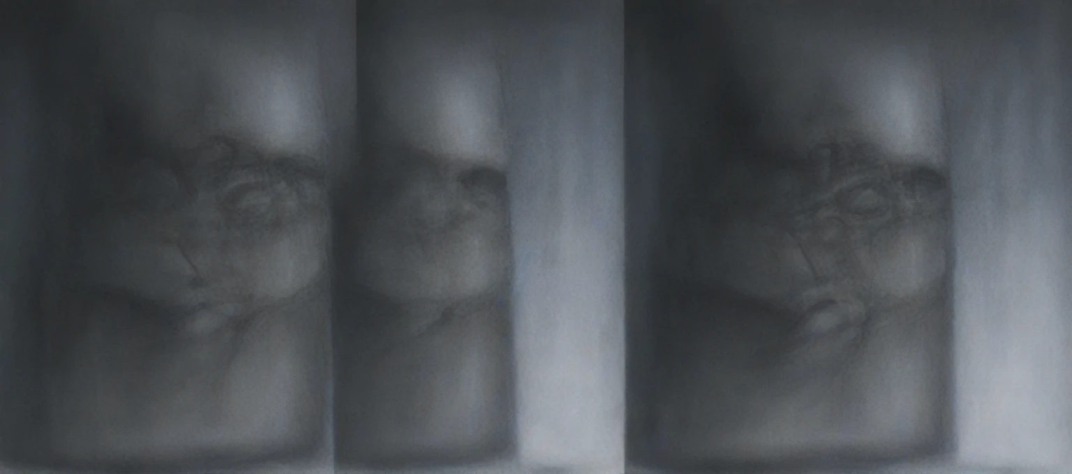 g1g3r t4bl3 The image is a detailed view of H.R. Giger's Tableau \" Biomechanical Landscape No 312 \" plate.
The image is a photograph of a complex, abstract bone and ivory structure that resembles pipes and wires. The structure is composed of numerous pipes and wires intertwining and overlapping each other in a chaotic yet harmonious manner.
The style is clearly biomechanical. Features combination of organic and mechanical forms. Mechanical elements dominate the background of composition, there are subtle organic hints. The use of undersaturated purple-grays dark contrasts creates a stark and graphic look. Is used a variety of linework techniques to create different textures. Fine, parallel lines create a smooth, metallic texture,while thicker, more cursive lines suggest cables or wires. The artwork is shiny and purplish brown, with an ivory bones prominently displayed. The image is highly detailed and intricate, almost like a 3d version of a medical diagram (detailed view of an anatomy sketch, possibly of a humanoid body, with transparent organs and bones exposed). The piece has a thick mechano-organic texture and is covered in fine details. The image has a swirling, organic quality to it. The artistic manner would be unmistakably Gigeresque. A dark and unsettling beauty would permeate the piece, blurring the lines between fascination and repulsion , forever haunted by the grotesque allure. Giger's signature artistic manner would be evident in every stroke. The airbrush would be wielded with masterful precision to create a hyperrealistic yet yet nightmarish aesthetic.
The texture of ivory with signs of burning and fossilization can be seen in the mix of smooth and rough brushstrokes. By Peter mohrbacher