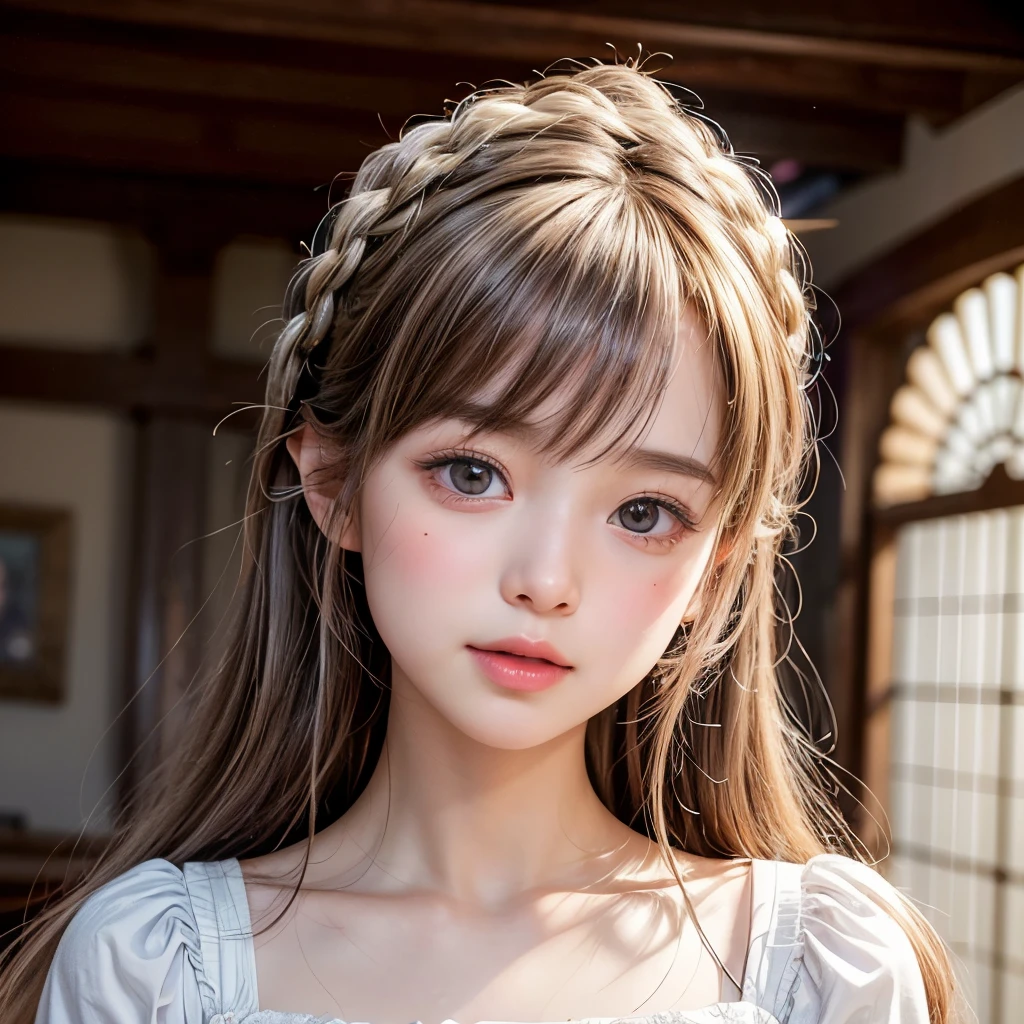 NSFW, 8k, High-level, absurd, masterpiece, best quality, primitive, very detailed CG, very detailed wallpaper, perfect lighting, Extremely detailed (((The personifying " エリザベス・スワン " as a ))), MysticSight, Tyndall effect, Tyndall scattering, Studio gray background with (many Dazzling RainbowColor particles BokeH:1.28), (RoundlyButts, ThighGap), (Exposed:0.4), (Assfocus with looking ahead), BREAK (NOGIZAKA face variations) Extremely Detailed very KAWAII face variations, perfect anatomy, Childish, captivating gaze, elaborate detailed Eyes with (sparkling highlights:1.28), long eyelashes、Glossy RED Lips with beautiful details, Coquettish tongue, Rosy cheeks, Radiant PearlSkin with clear transparency . { (Dynamic LifeLike expressions:1.4) | :d) }, (large eyes:-1) .