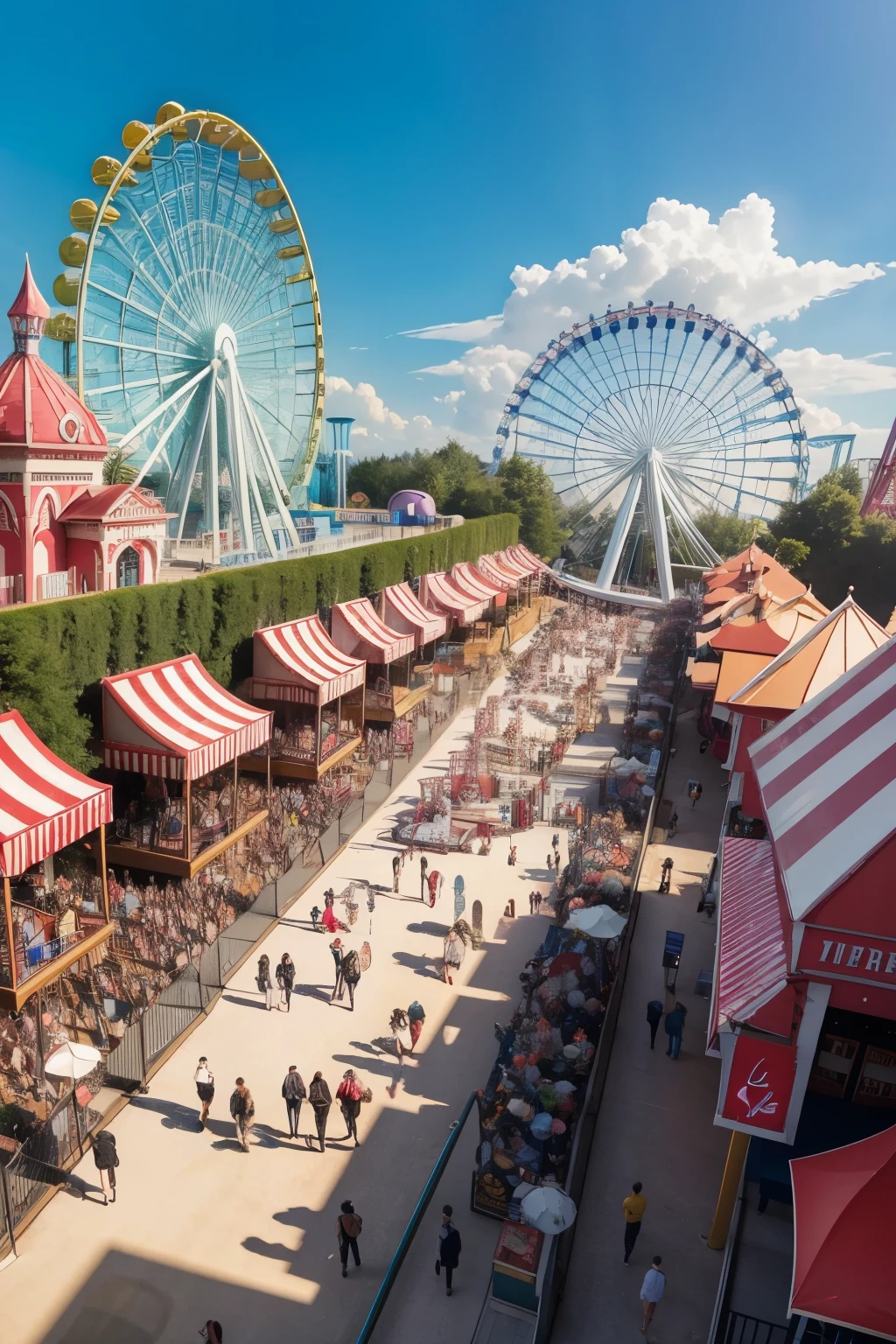 create a fiction-themed amusement park