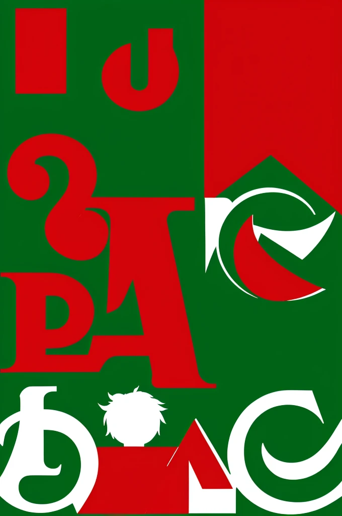 Ace a logo with children and the letters J.JA in red and green
