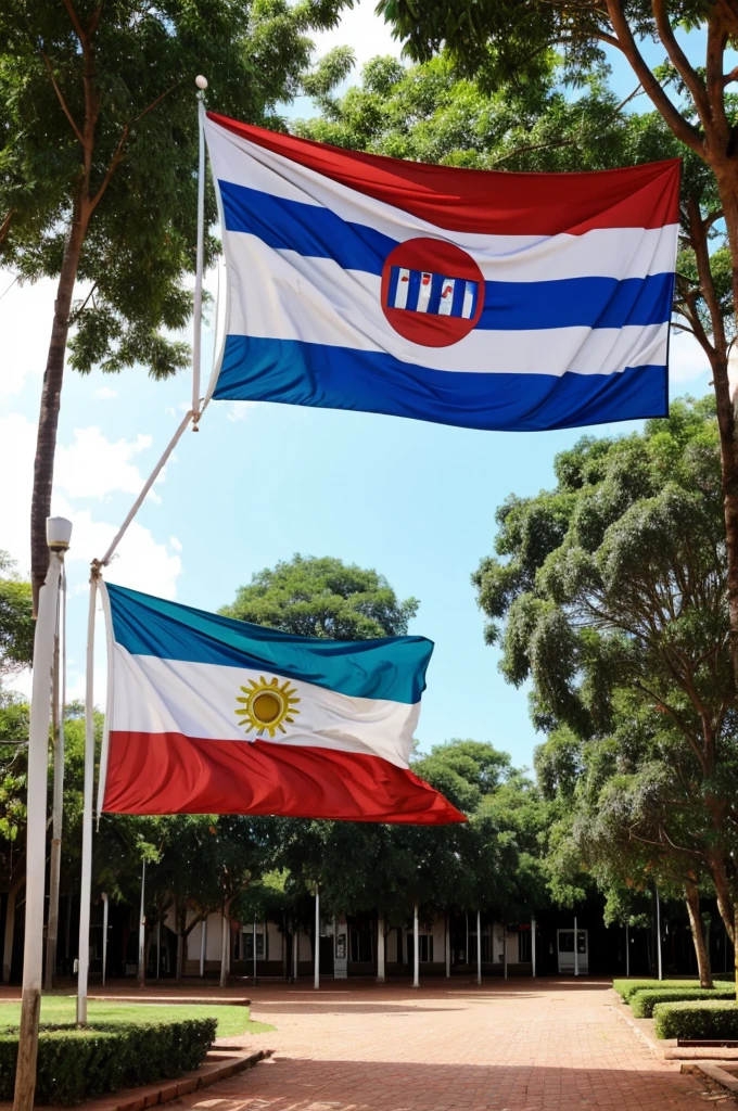 Paraguayan flag exhibition