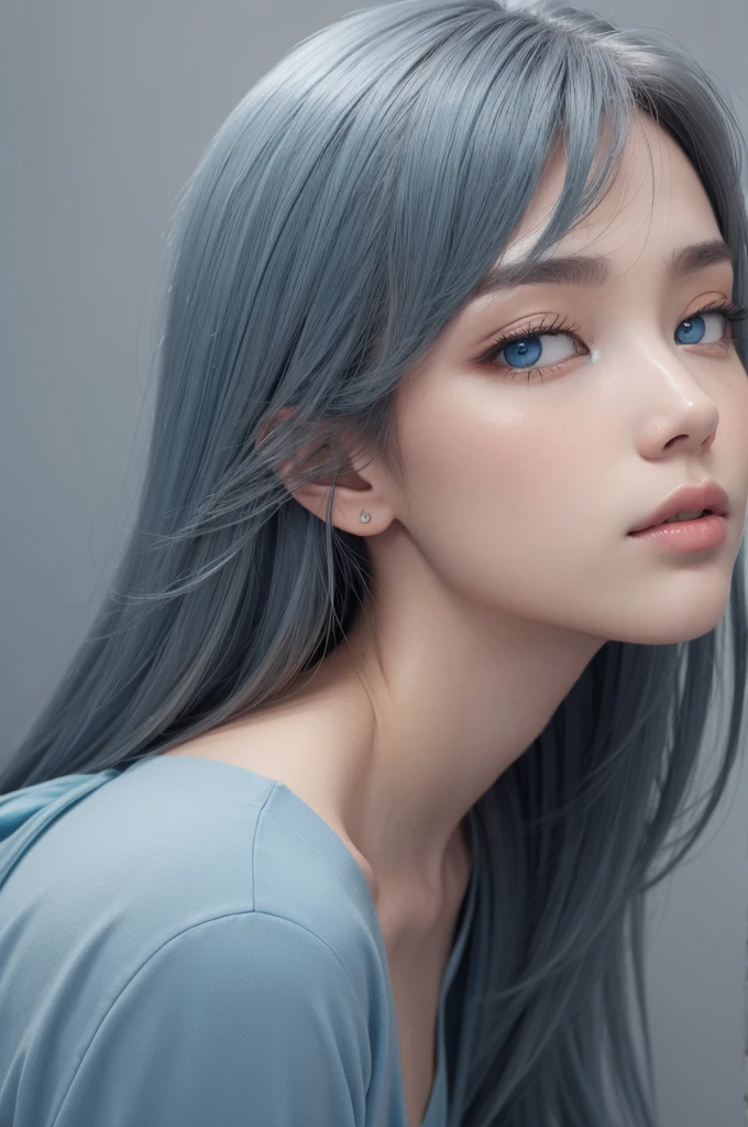 color palette with shades of sky blue and graphite gray