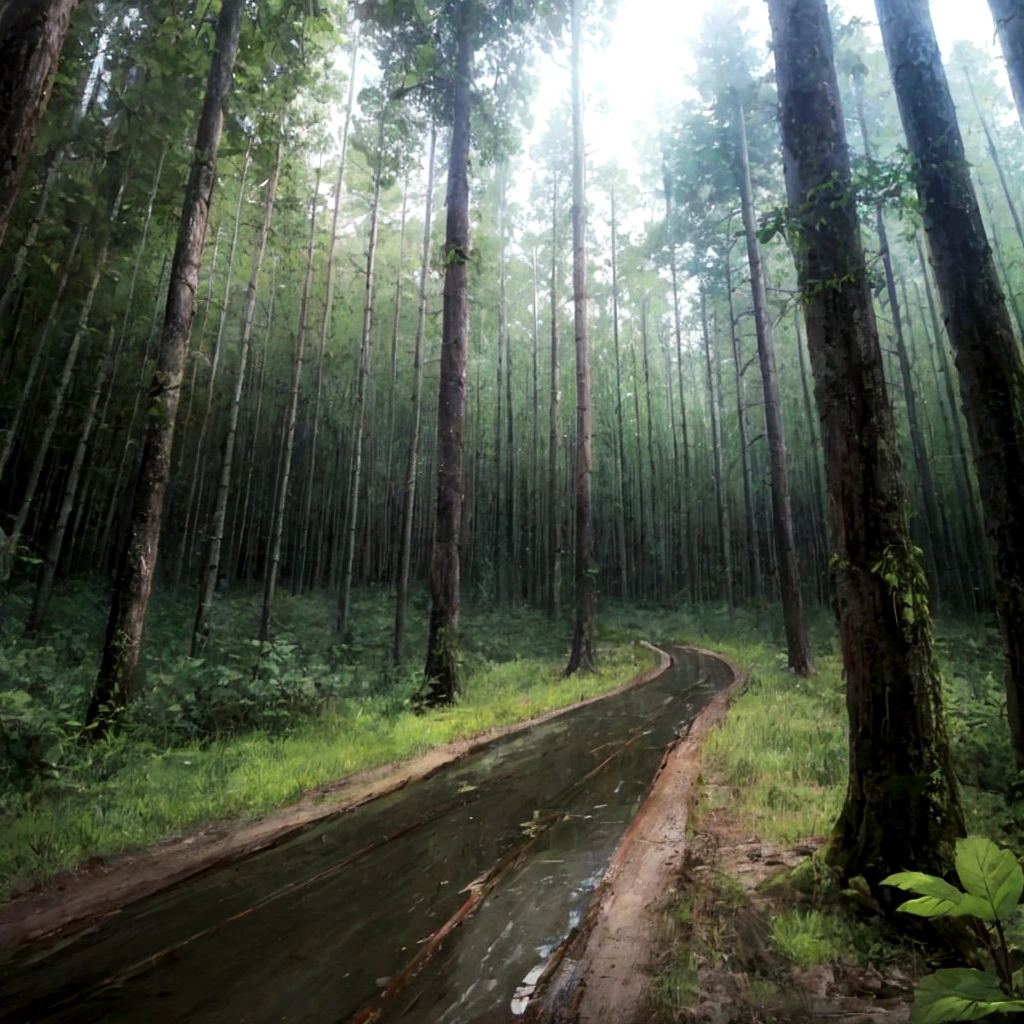 A kingdom surrounded by a rubber forest 
