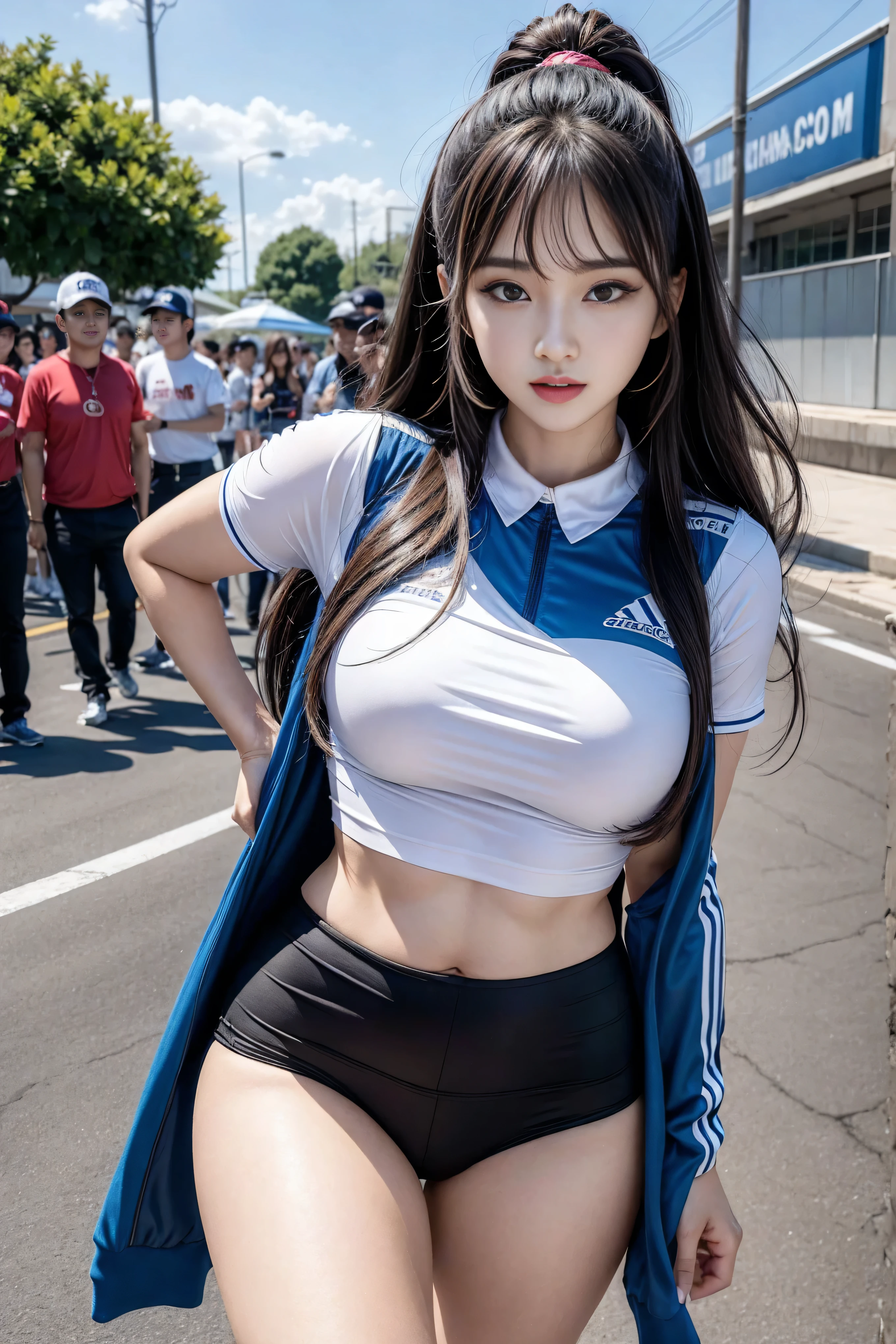 1 female,,Racing girl,Korean pop idol