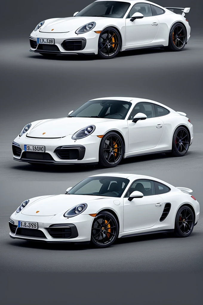 Porsche model car, simple and cheap design 