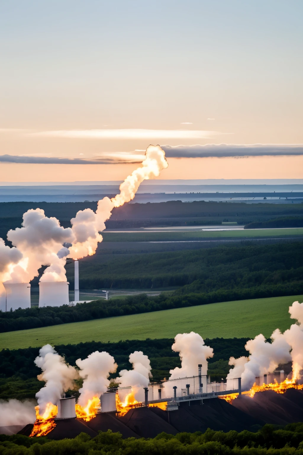 make a graph with the following information: Exponential population growth over the years, Industrial development and economic growth has led to the overexploitation of fossil fuels for energy production in order to satisfy human needs..In 2020, the oil, coal and natural gas accounted for 31%, 27% and 25% respectively of fossil fuels consumed for energy generation (Boy, 2022). This has repercussions on the environment such as climate change and global warming because the burning of these produces greenhouse gases. (GEI) that are released into the atmosphere