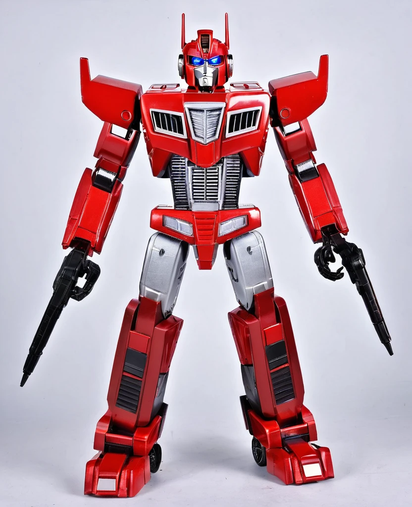 Transformers, red metal body colour, as autobot, as transformers robot,