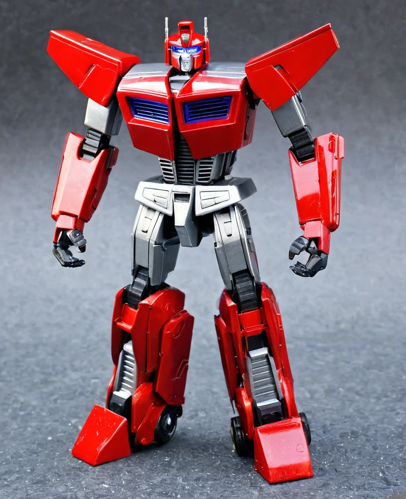 Transformers, red metal body colour, as autobot, as transformers robot,