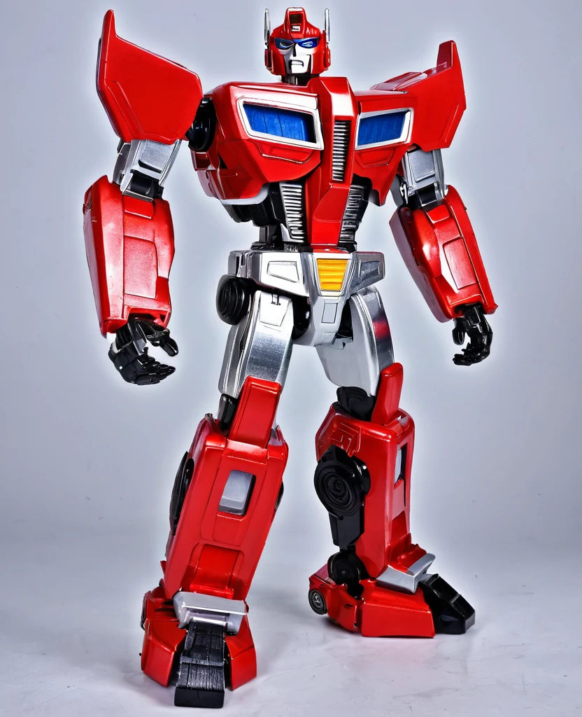 Transformers, red metal body colour, as autobot, as transformers robot,