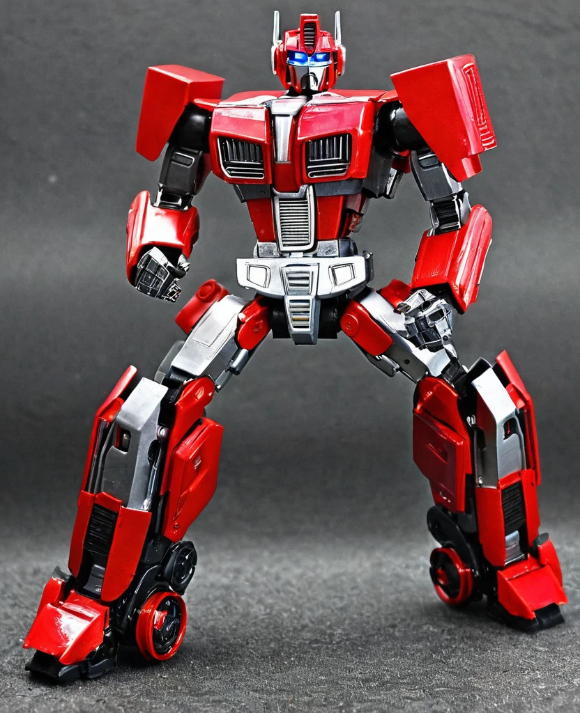 Transformers, red metal body colour, as autobot, as transformers robot,