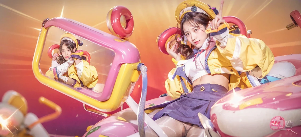 ulzzang-6500-v1.1, (raw photo:1.2), (photorealistic:1.4), beautiful detailed girl, very detailed eyes and face, beautiful detailed eyes, ridiculous, incredibly ridiculous, huge file size, super detailed, high resolution, very detailed, best quality, masterpiece, kemomimi, ((Japanese girls' high school uniform)), illustration, very detailed, CG, unified, 8k wallpaper, amazing, Fine details, masterpiece, best quality, very detailed CG uniform 8k wallpaper, light on face, cinematic lighting, 1girl, 16 years old, ((no )), ((dynamic pose))), (), (half), (pantyhose), (knee-bending leg sitting))