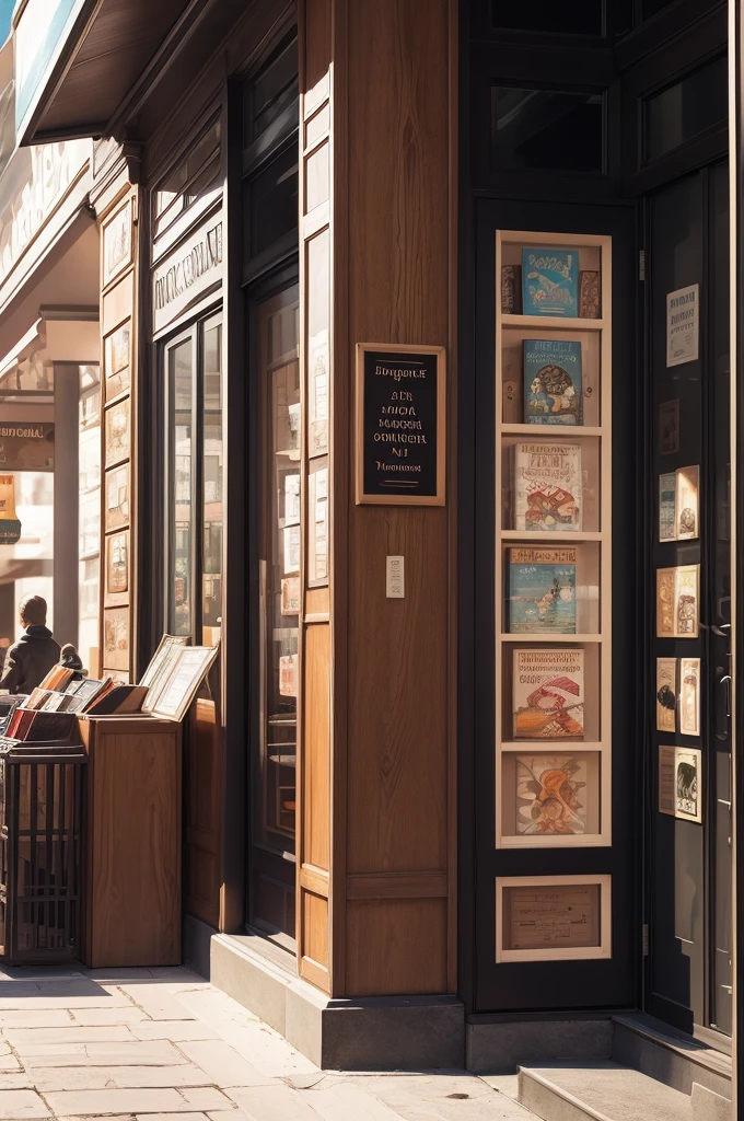 Bookstore illustrative image for digital totem
